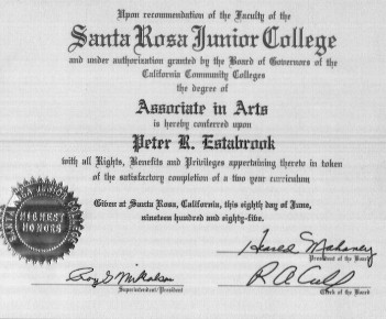 Santa Rosa Junior College Diploma