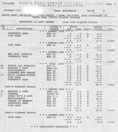 SRJC transcripts